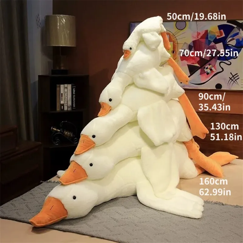 Cute Goose Plush Stuffed Animal Soft Duck Toy Swan Hugging Pillow for Room Decor Birthday Gift — image 5