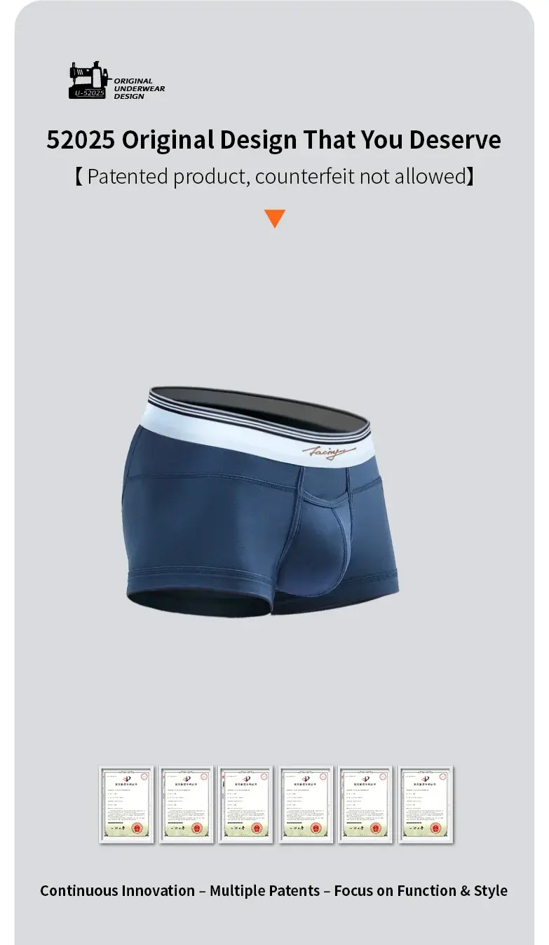 52025 Men's Premium MicroModal Boxers (3-Pack) – Ultra-Soft Silky Fabric, U-Shaped Contour Pouch and Comfortable Modern Fit