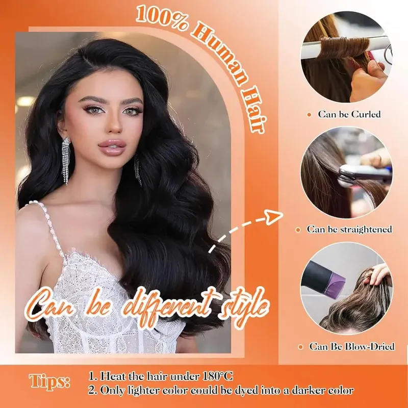 100% Human Hair Tape in Extensions 16 Inch Black 20pcs 50g Invisible Seamless Skin Weft Straight Human Hair Extensions — image 5