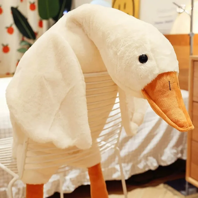 Cute Goose Plush Stuffed Animal Soft Duck Toy Swan Hugging Pillow for Room Decor Birthday Gift — image 3