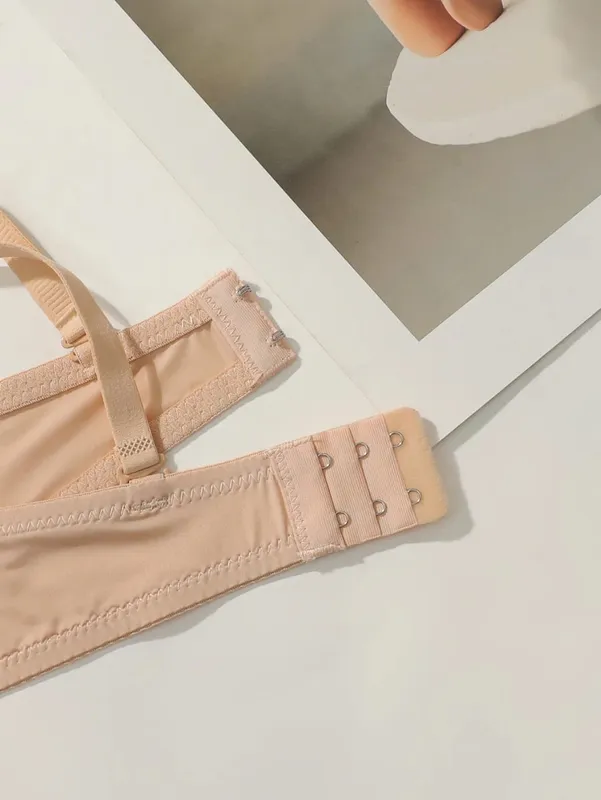 Solid Underwire Lingerie Set Women Push Up Bra with Steel Ring Fashion Women Underwear Panty Everyday Bras Sets — image 5