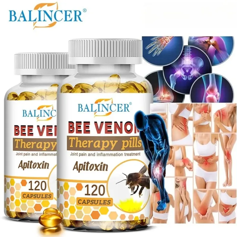 Bee Venom Extract Capsules for Relieve Joint & Knee Pain Relieve Discomfort of Bones and Joint Non-GMO — image 1