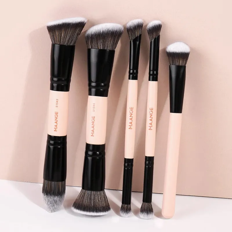 5pcs Makeup Brush Set Foundation Blush Concealer Eyeshadow Brushes Multi-Purpose Makeup Brush Kit Professional Brushes