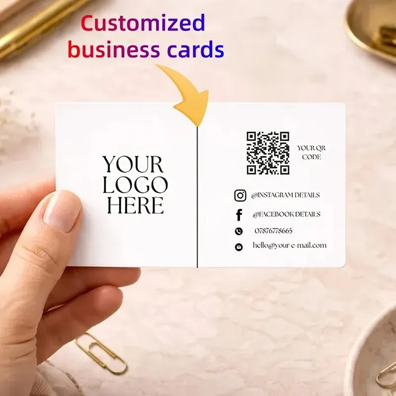 Customizable Single-Sided Business Cards Personalized Photo Cards Custom Business Cards Invitation Cards