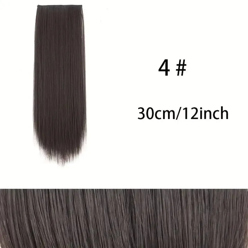 Seamless Synthetic Clip Ins Bangs Hair Extension With Secure BB Clips Thick Lining of Hair Top Side Cover Hairpieces for Women