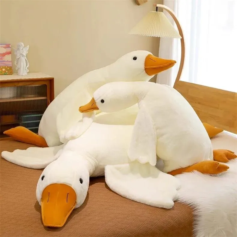 Cute Goose Plush Stuffed Animal Soft Duck Toy Swan Hugging Pillow for Room Decor Birthday Gift — image 6