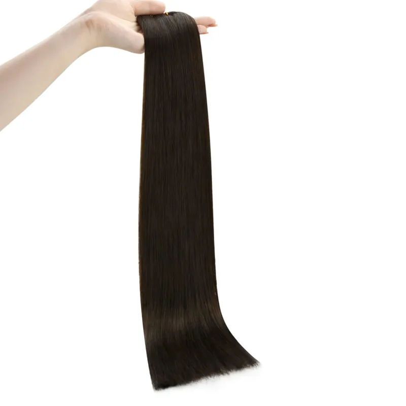 Moresoo Double Sided Tape in Hair Extensions Remy Straight for Woman 100% Real Natural Brazilian Human Hair Extensions Tape Ins