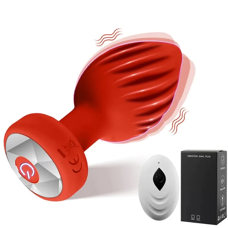 Wireless Bluetooth Anal Plug Vibrator Female Vagin Stimulator APP Remote Control Butt Plug Massager Adult Sex Toys for Man Women
