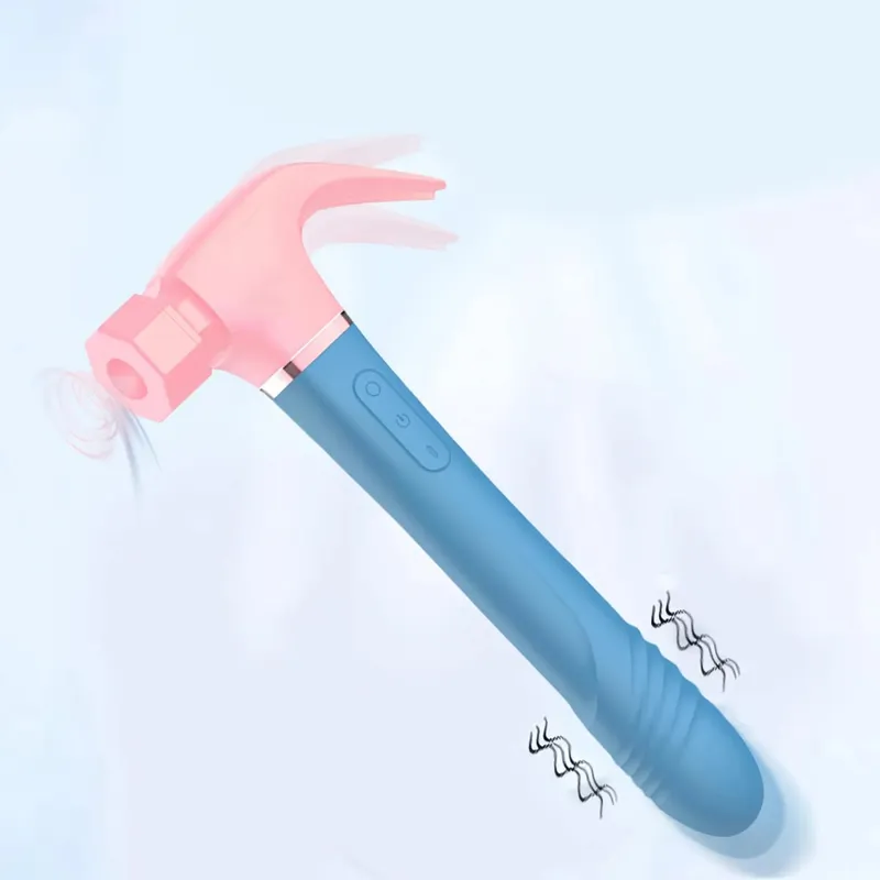 Hammer Vibrator Multifunctional Sex Machine G Spot Stimulation Telescopic Dildo Vaginal Masage Cit Sucking Female Masturbator