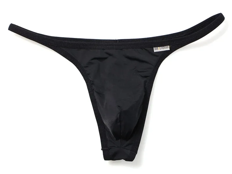 Men's Breathable Quick-Dry Fabric Thong Comfortable Briefs Low-Rise Underwear Sexy Innerwear Fashionable Brave Person