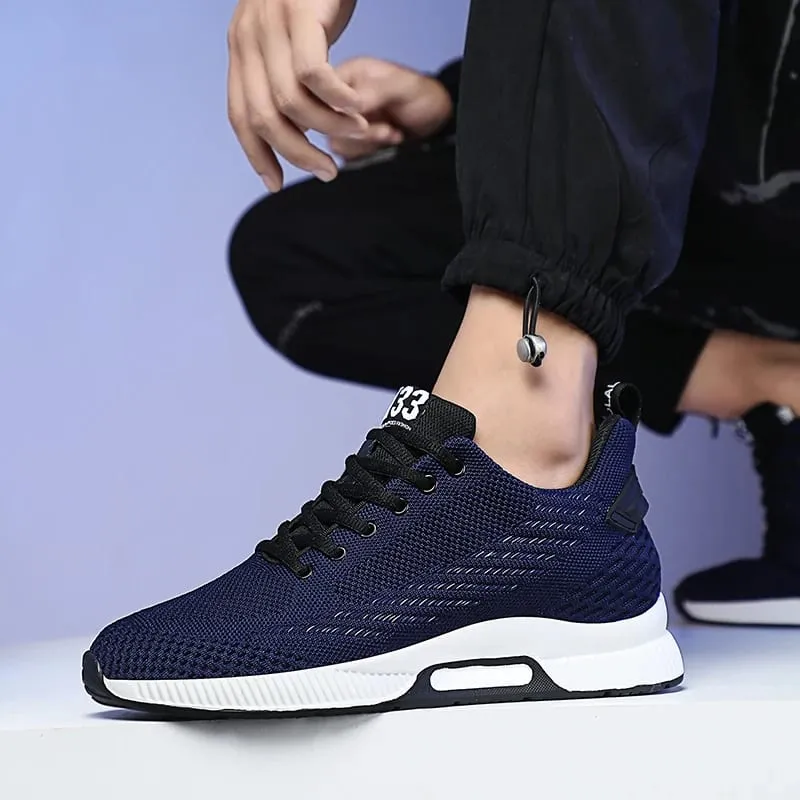 Stor størrelse Elevator Sko Mænd Sneakers Forhøjelse Sko Højde Forøg Sko Indlægssåler 6CM Mand Dagligliv Højdeforøgende Sko
