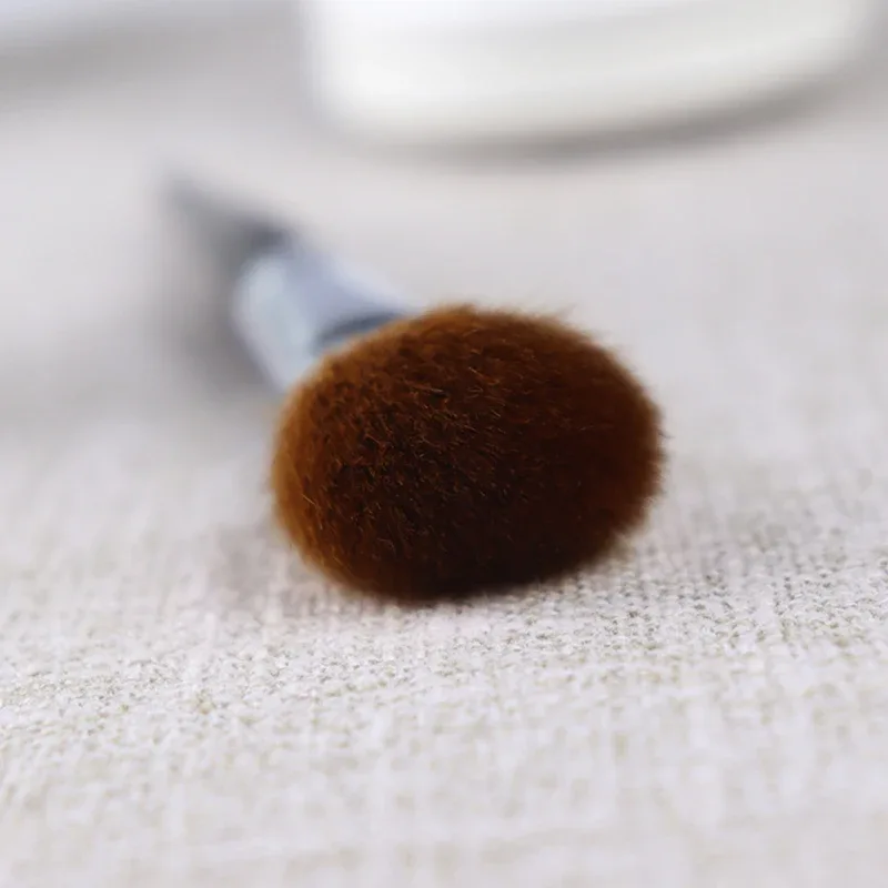 G038 Flat Blush Brush QINZHI Professional Handmade Make Up Brush Soft Goat Hair Synthetic Fiber Makeup Brushes