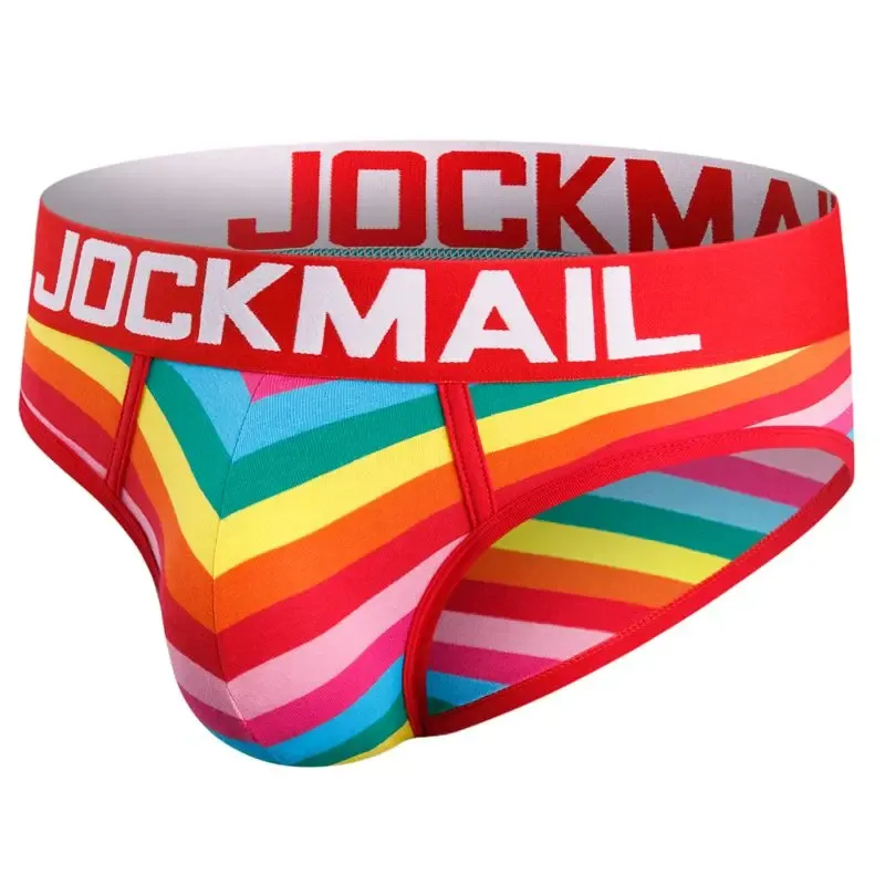 Jockmail 섹시한 남성 속옷 브리프 코튼 로우 라이즈 언더 팬츠 네트 원사 레이스, 통기성 여름 반바지 calzoncillos hombre slip