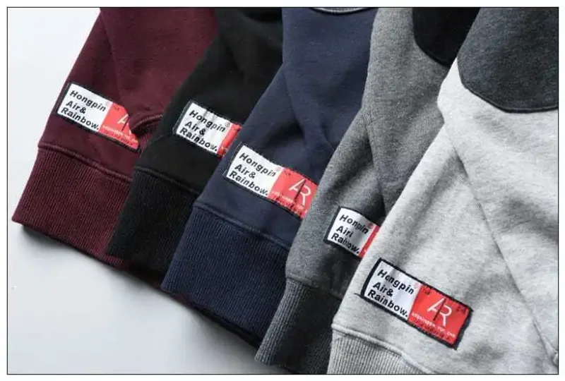 2021 Autumn Winter New Men Fashion Simple Solid Hoodies Foreign Trade Original Single Men's Round Neck Long Sleeve Sweatshirts