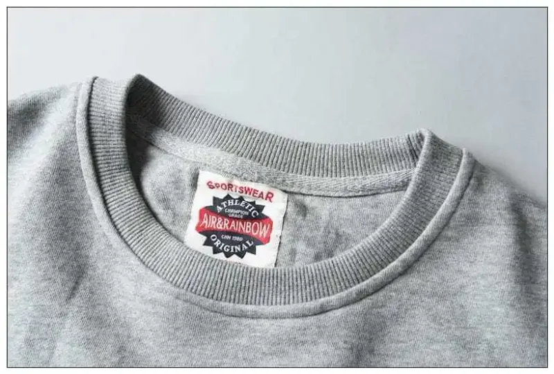 2021 Autumn Winter New Men Fashion Simple Solid Hoodies Foreign Trade Original Single Men's Round Neck Long Sleeve Sweatshirts