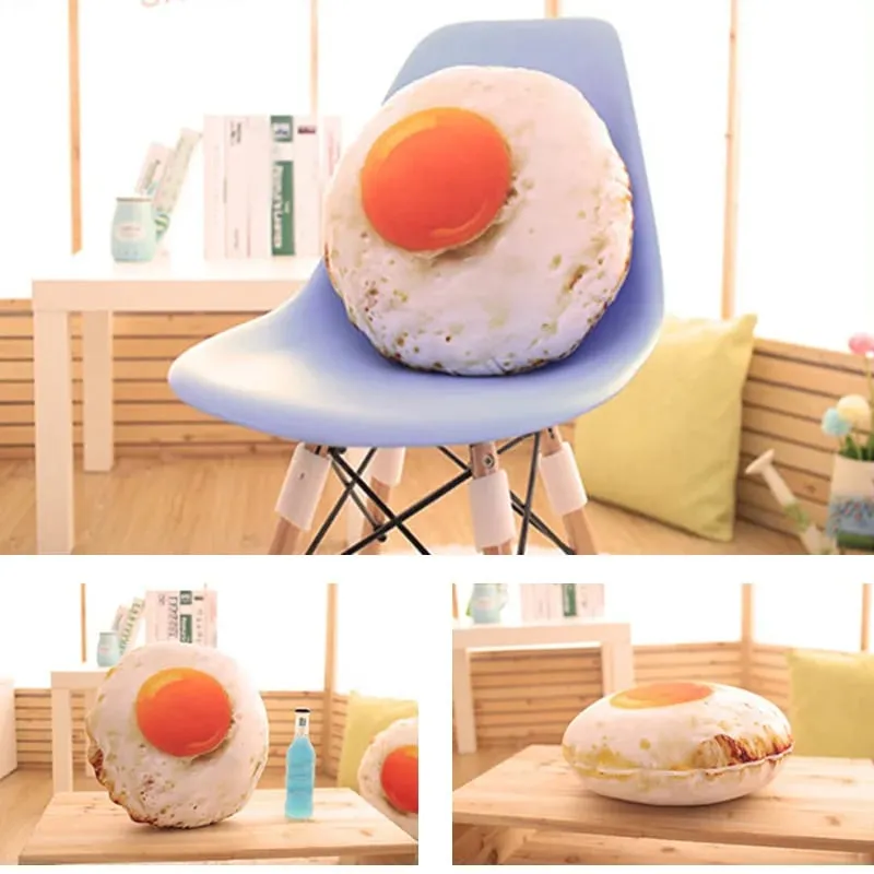 3D Novelty Throw Pillows Soft Food Plush Stuffed Toys for Kid Funny Housewarming Party Gifts Creative Cartoon Pillows Decor Home