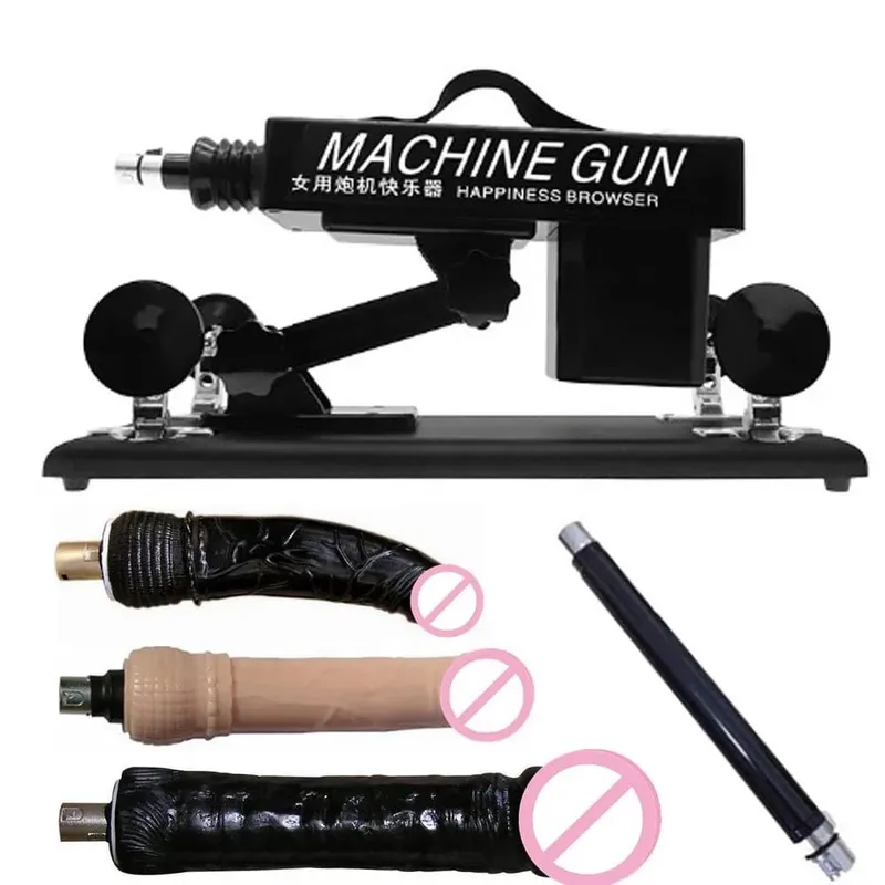 Strong Motor Automatic Vibartor Sex Machine with Dildo Attachments Adjustable Gun Love Machine Sex Toys for Man Women Adult Game