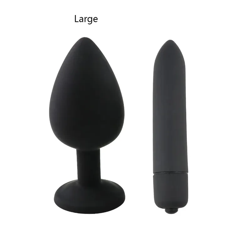 Soft Silicone Anal Butt Plug Men Prostate Massager Adult Gay Products Ass Stuffed Mini Bullet Vibrator Sex Toy for Couples Goods — image 14