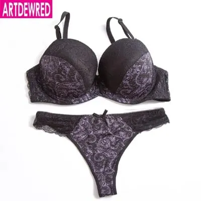 Reggiseno push up originale autentico di alta qualità set perizoma reggiseni per donna intimo reggiseno set pizzo lingerie sexy slip intimo femminile