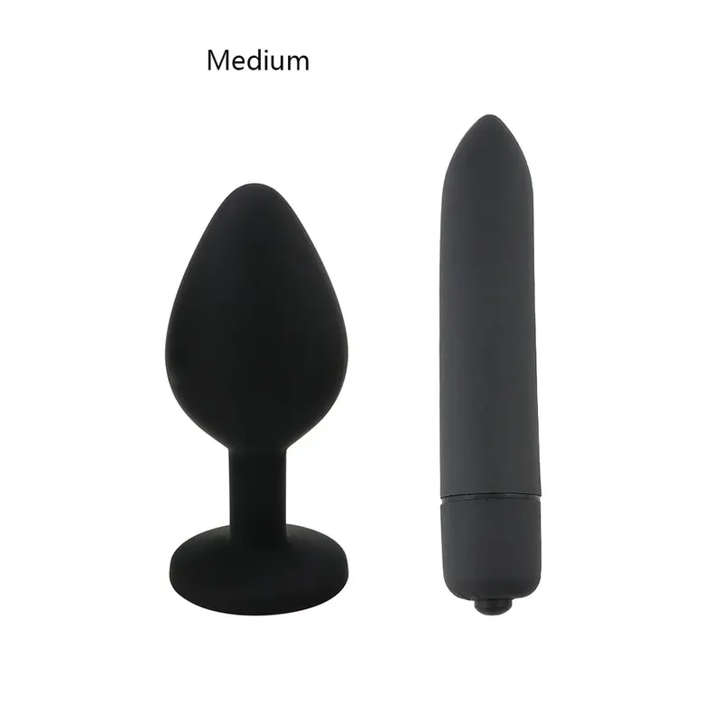 Soft Silicone Anal Butt Plug Men Prostate Massager Adult Gay Products Ass Stuffed Mini Bullet Vibrator Sex Toy for Couples Goods — image 13