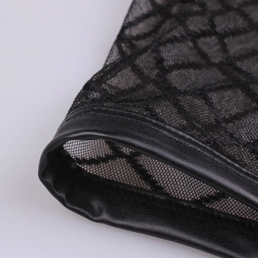 Sexy Breathable Thin Boxer Black Men Mesh Transparent See Through U-convex Underwear Lingerie Gay Wear Pants — image 5