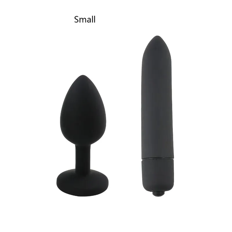 Soft Silicone Anal Butt Plug Men Prostate Massager Adult Gay Products Ass Stuffed Mini Bullet Vibrator Sex Toy for Couples Goods — image 8