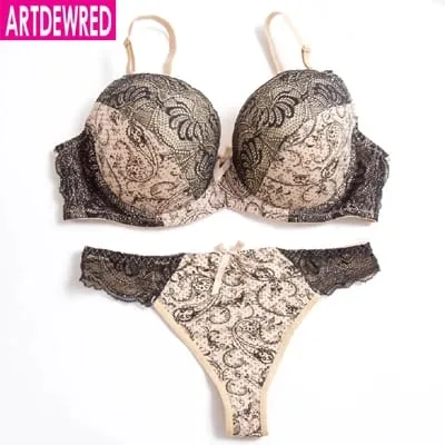 Reggiseno push up originale autentico di alta qualità set perizoma reggiseni per donna intimo reggiseno set pizzo lingerie sexy slip intimo femminile
