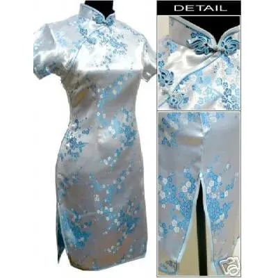 Black Traditional Chinese Women Qipao Dress Sexy Short Mini Cheongsam Handmade Button Flower Large Size 3XL 4XL 5XL 6XL