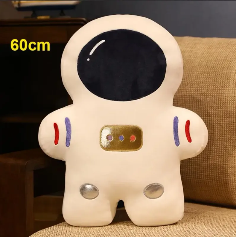 創意毛絨抱枕太空宇航員毛絨玩具搞笑仿真火星航空坐墊兒童男孩生日禮物