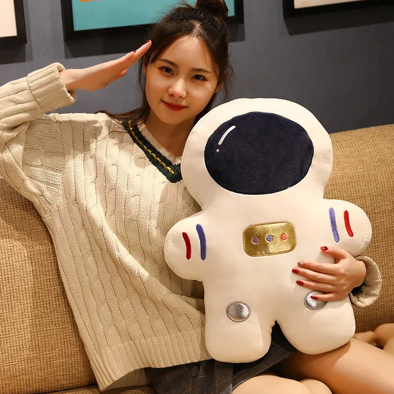 創意毛絨抱枕太空宇航員毛絨玩具搞笑仿真火星航空坐墊兒童男孩生日禮物 — image 3