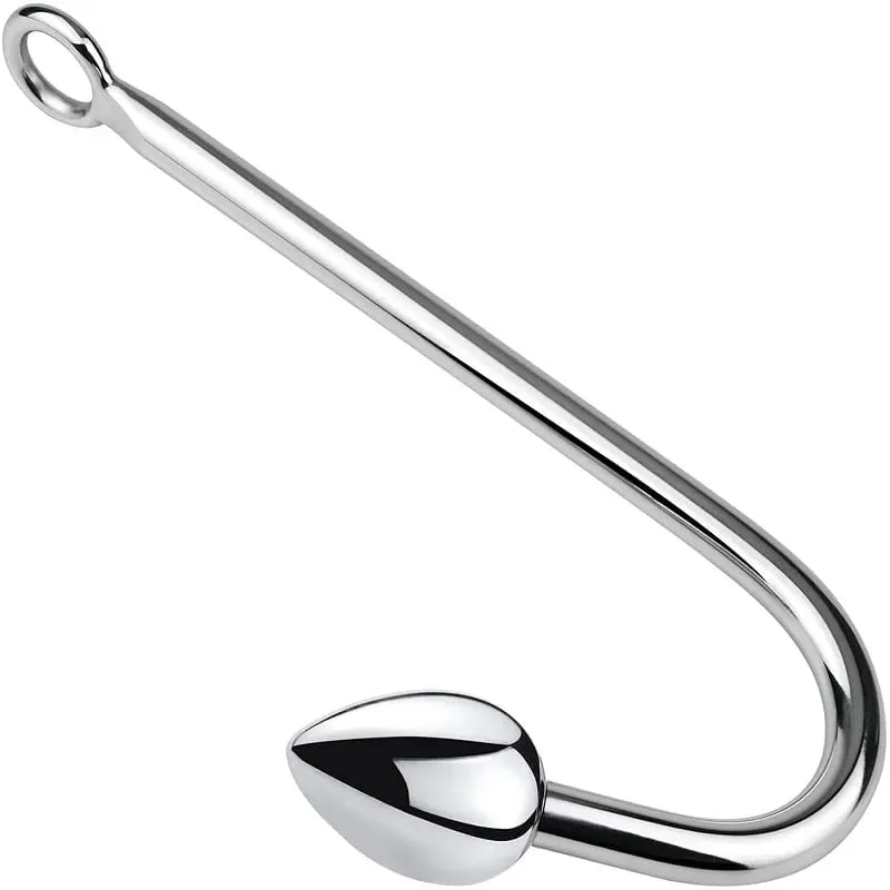 Small medium large 3 balls set metal anal hook beads head butt plug dilator prostate massager insert bdsm sex toy for male