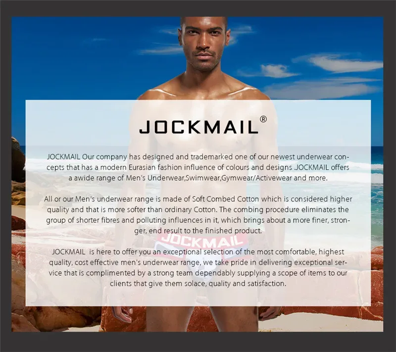 Jockmail 섹시한 남성 속옷 브리프 코튼 로우 라이즈 언더 팬츠 네트 원사 레이스, 통기성 여름 반바지 calzoncillos hombre slip