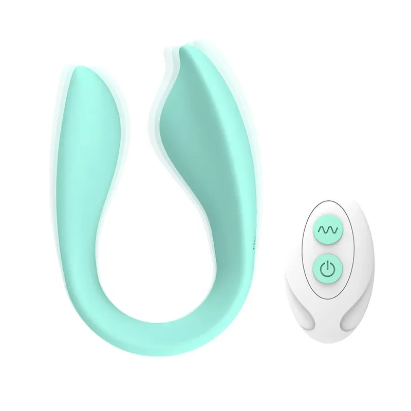 9 Speed U-Shape Wearable Vibrator Wireless Remote Dual Motors Clitoral & G Spot Stimulator Adult Sex Toy for Women