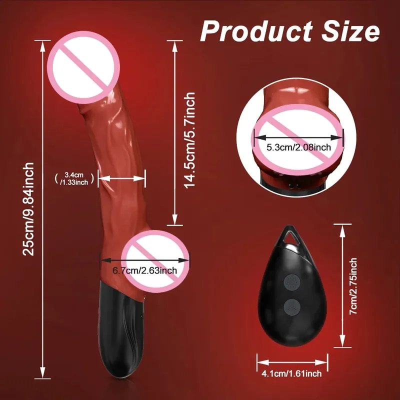 Automatic Thrusting G Spot Dildo Sex Machines Suction Cup Vibrator 10 Vibration Mode Clitoral Vagina Anal Stimulation Adult Toys
