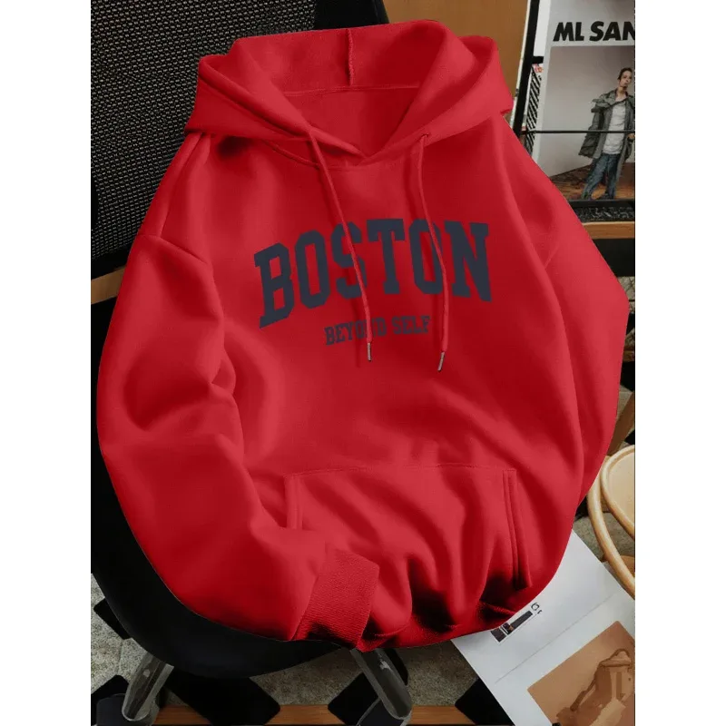 2026 New Men's Loose Hoodie Thin Spring Autumn Versatile Casual No Pilling Fade Resistant — image 3