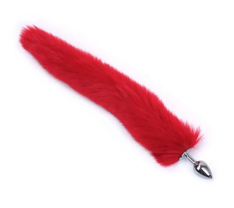 Plush Rabbit Tail Fox Tail Anal Plug Metal Butt Plug Prostate Massager BDSM Cosplay Erotic Sex Toy for Women Adults Sex Toy Gift
