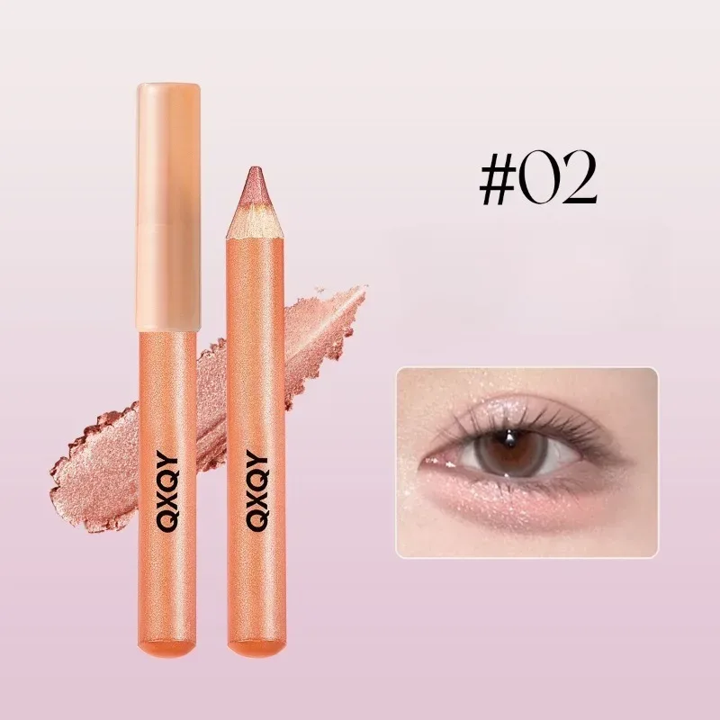 3D Under-Eye Highlighter Pen Waterproof Smudge Long-Lasting Sparkling Silkworm Pen Multi-Use Eye Liner Brightening Eye Makeup