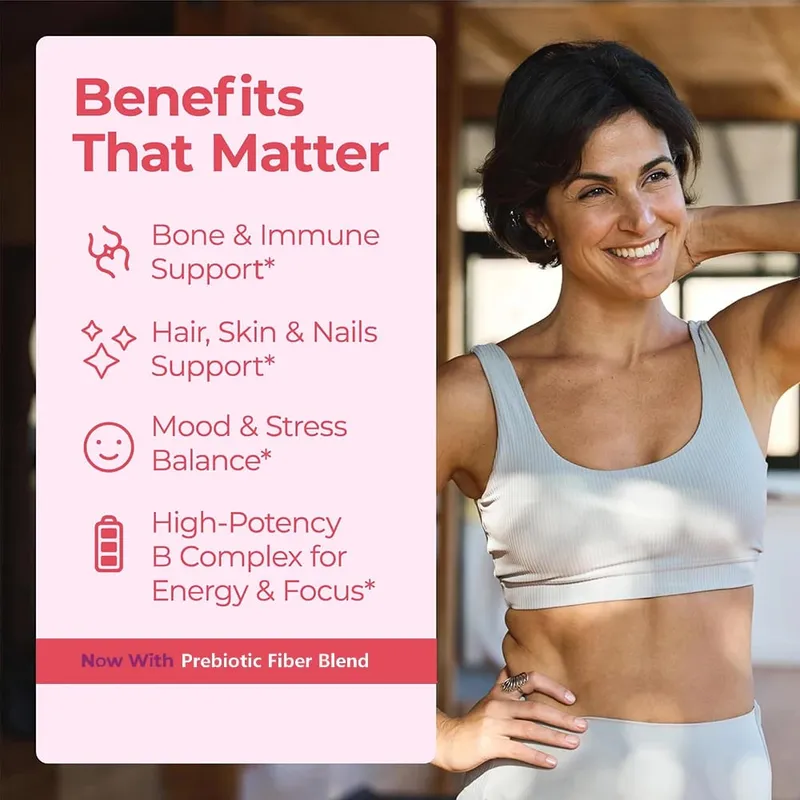 Women Probiotic Gummies - Premium Feminine Balance Gummies - for Women's Health & Wellness - Immune Support - Vegan Gluten-Free