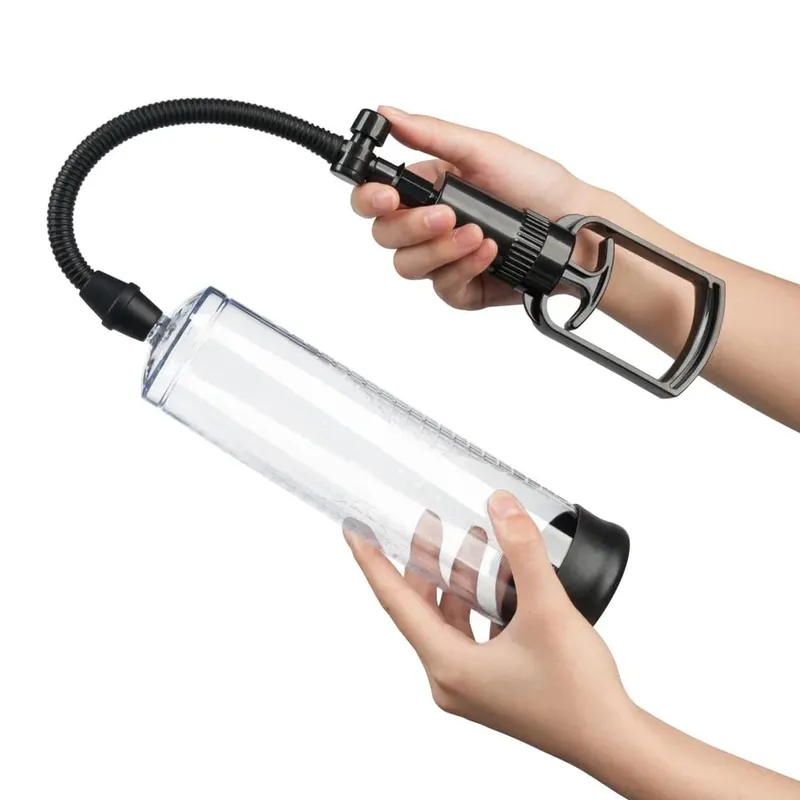 Penis Pump Vacuum Enlargement Trainer 3 Sleeves Silicone Male Enhancement Stamina Exercise Reusable Adult Sex Toy With Gauge — image 3