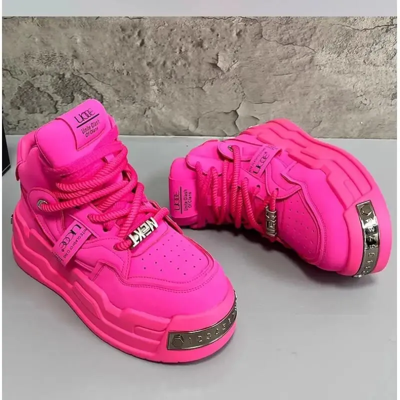 Platform na Non-slip Man Walking Sneakers Magaan na Panlalaking Running Shoes Breathable Platform na Sport Shoes Fashion Men Casual Shoes