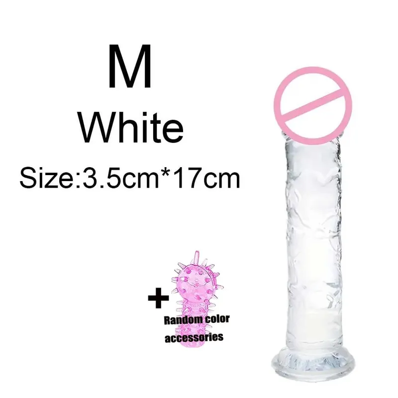 ราคาถูก Super นุ่มสมจริงผู้หญิงเร้าอารมณ์ Anal Big Dildo ดูดถ้วย Jelly Dick เพศของเล่น Clitori ช่องคลอด Masturbators อวัยวะเพศชาย — image 12