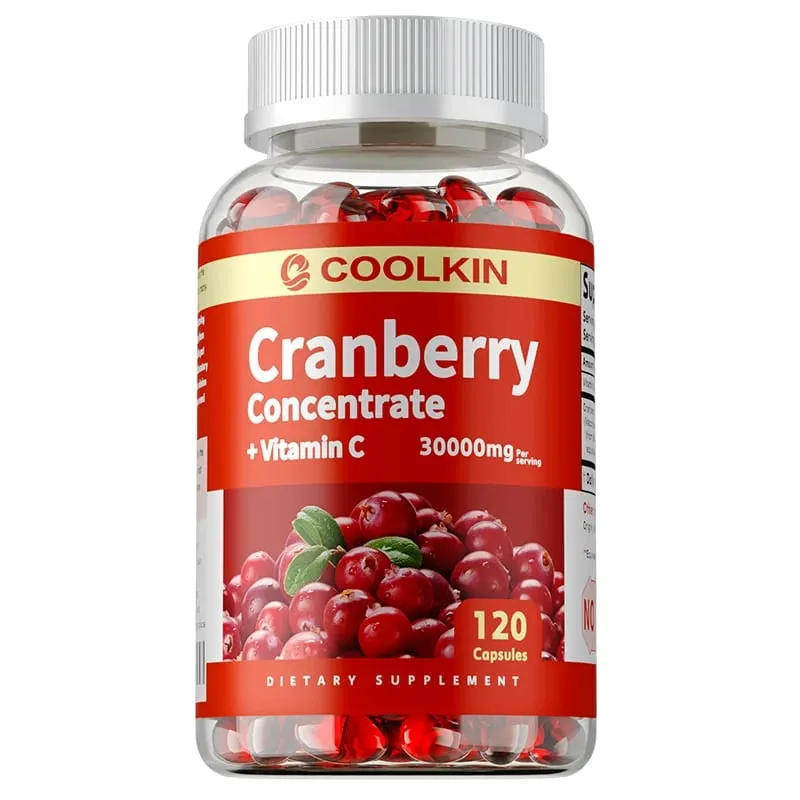 Kapsul Cranberry - Kecantikan dan Penjagaan Kulit Kesihatan Saluran Kencing Anti-penuaan Perlindungan Mata Meningkatkan Selera Makan — image 9