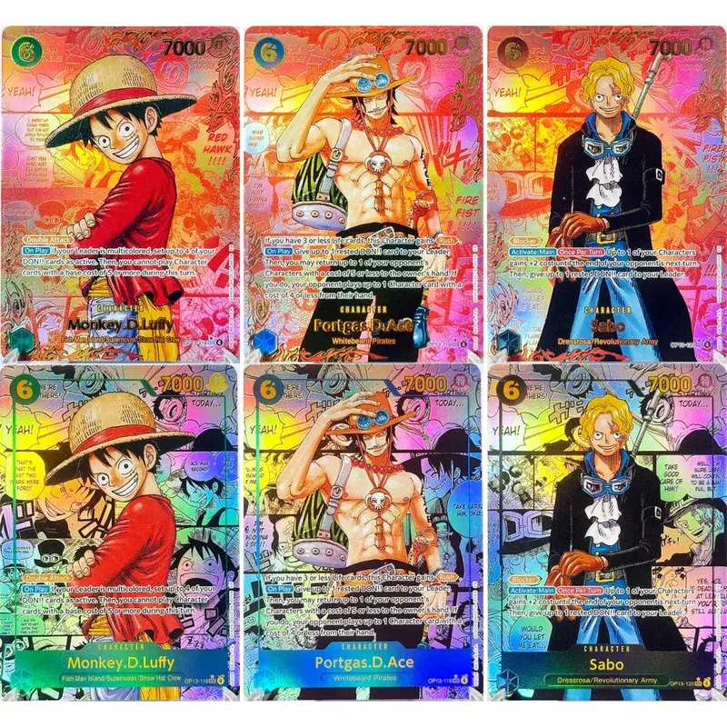 (EN/JP) ONE PIECE GAME Card Monkey D Luffy OP05-119 Manga SP Gold/Silver High Quality Textured Flagship Proxy Cards — image 15