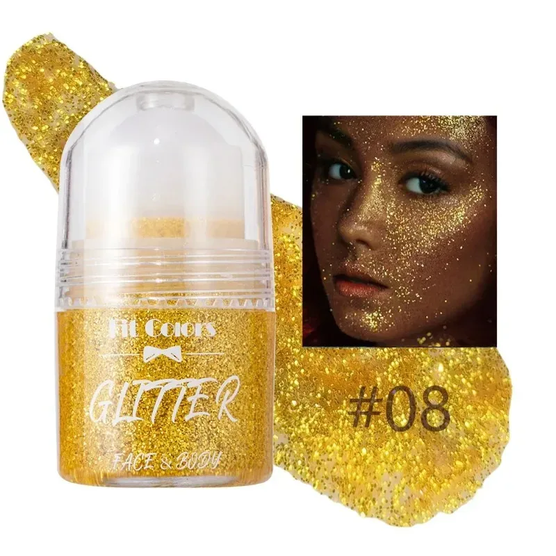 Sparkling Sequins Glitter Gel Face Body Eye Painting Shine Liquid White Silvery Pearl Gloss Eye Brighten Stage Makeup Decoration