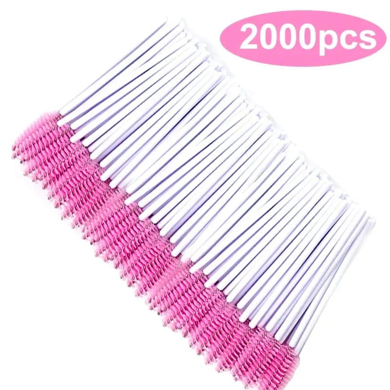 Wholesale Eyelash Brush Mascara Wands Wholesale Spoolies Eyebrow Lash Cleaning Brushes Applicator Makeup Tools 50/1000/2000pcs — image 14
