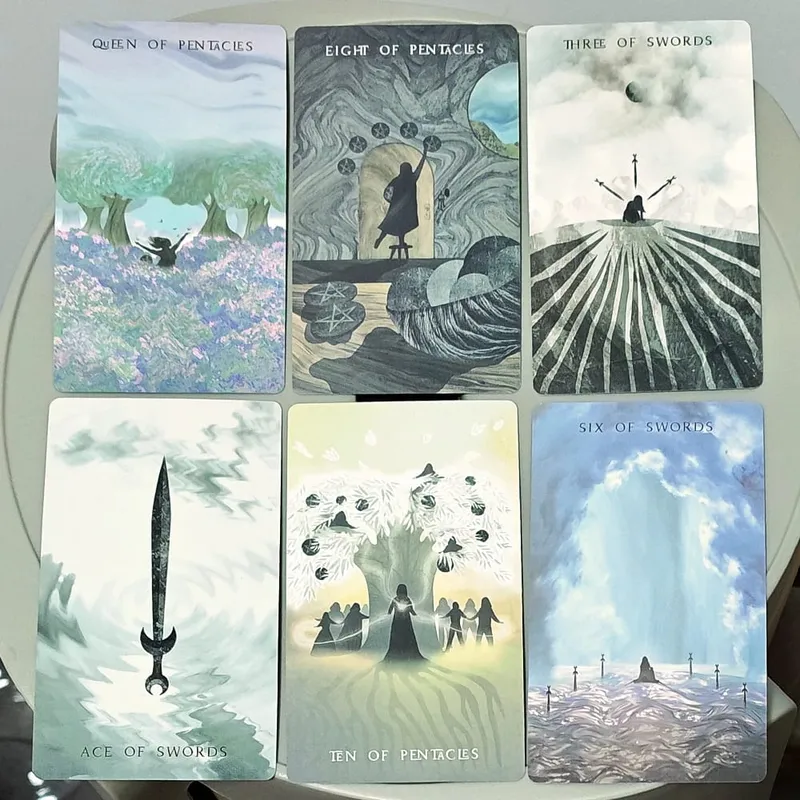 12*7cm in Rigid Box - The Shadows We Cast Star Seeker Tarot Deck Atmospheric & Mystical 79-Card Set for Intuitive Readings — image 5
