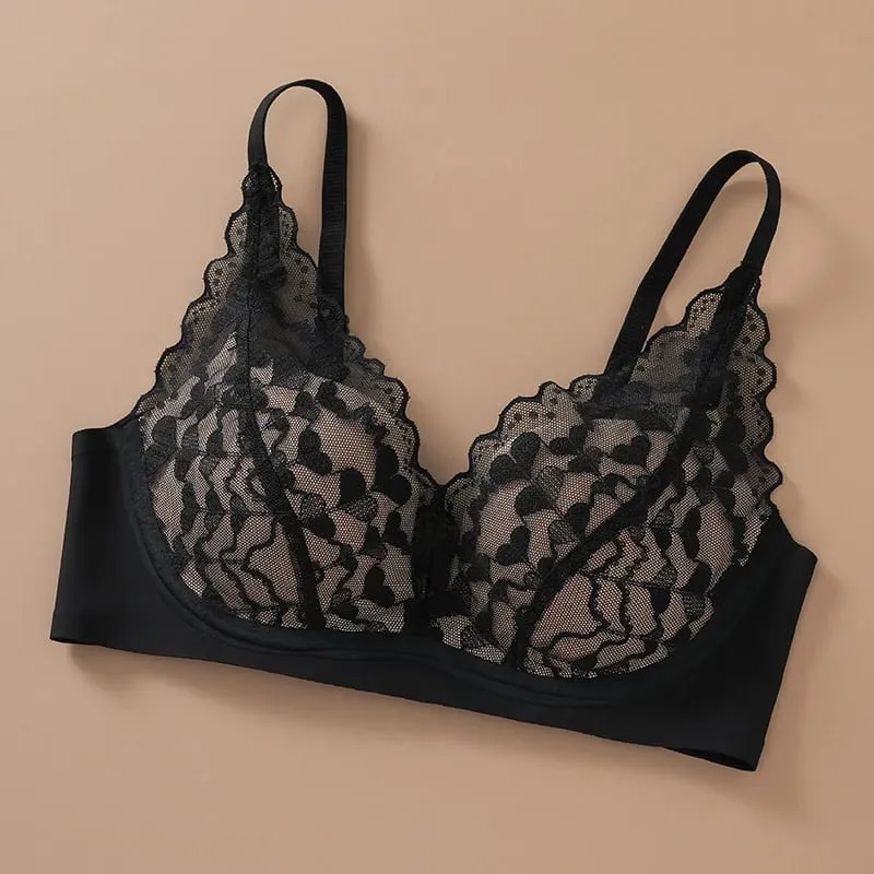 Japanese Sexy Spitze Büstenhalter ohne Bügel Push Up für kleine Brust Seitlich glättend Anti-Sagging Neu Bestseller MOYISU B — image 2