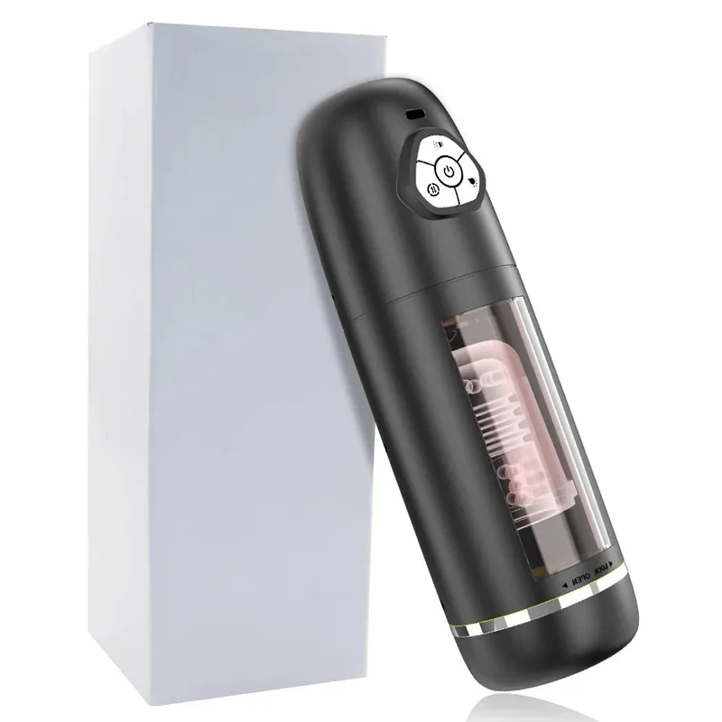 Automatic Telescopic Rotating Male Masturbator Cup Pussy Real Vagina Masturbation Blowjob Adults Sex Machines Sex Toys for Men
