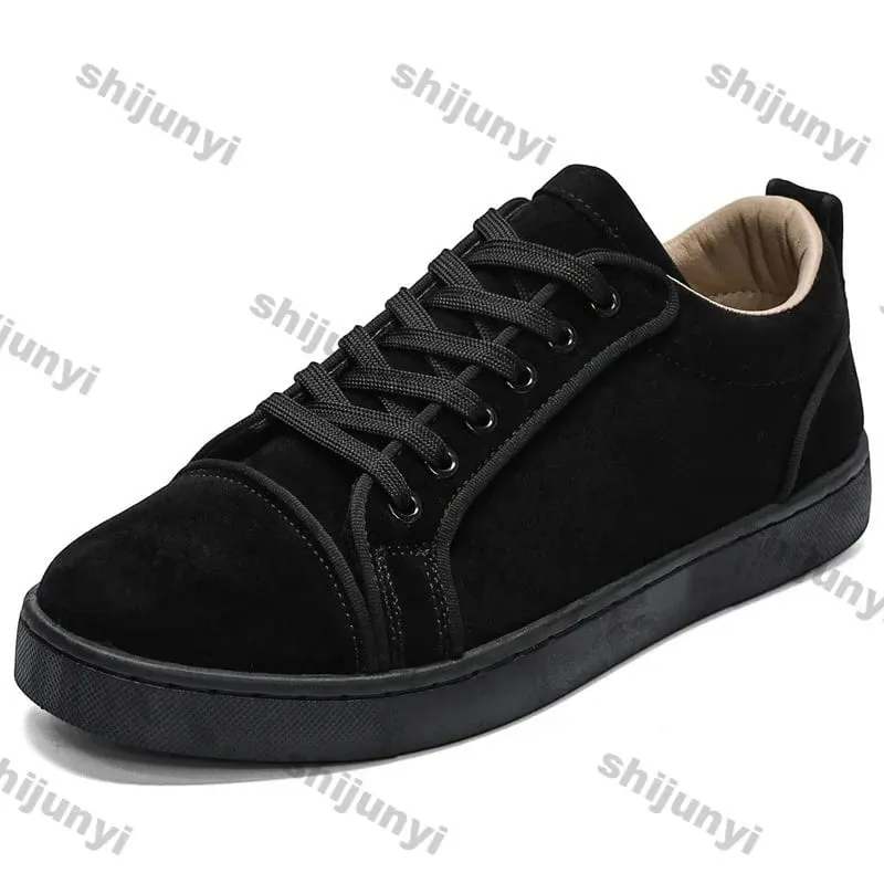 2026 New Trendy Round Toe Men Casual Flats Comfortable Non Slip Hard Wearing Sport Shoes Cross Tied Concise Lightweigh Sneakers — image 6