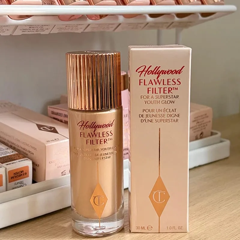 Charlotte Highlighter Foundation Continuamente Textura da Maquiagem Hidratante Corretivo Fixador Spray Essência Tilbury Cosmetic